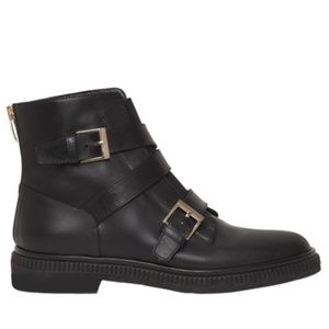 Sergio Rossi Black Buckle Bootie